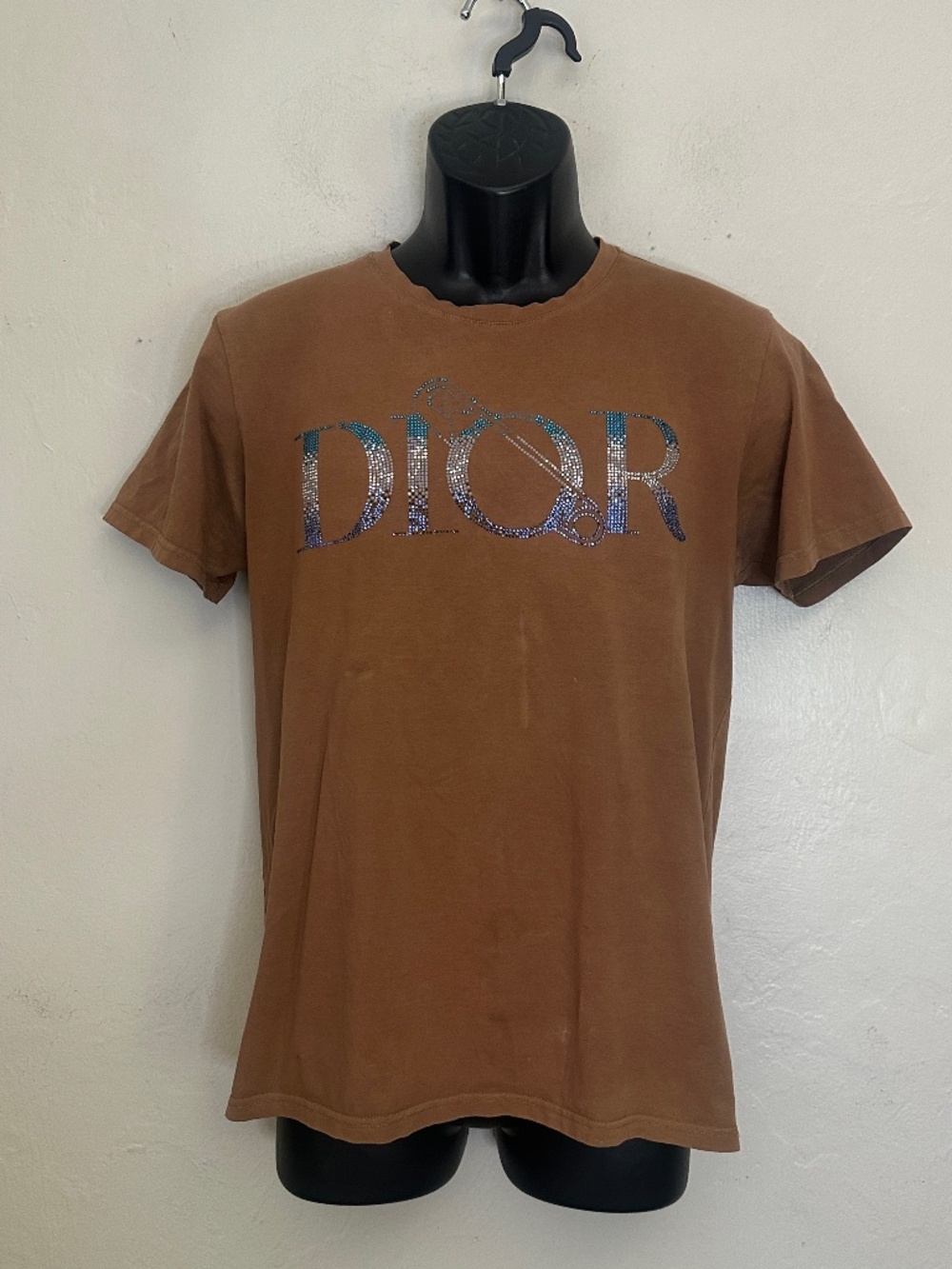 Dior Jeweled T Shirt Medium Vintage gently worn 20" armpit to armpit Cotton bend